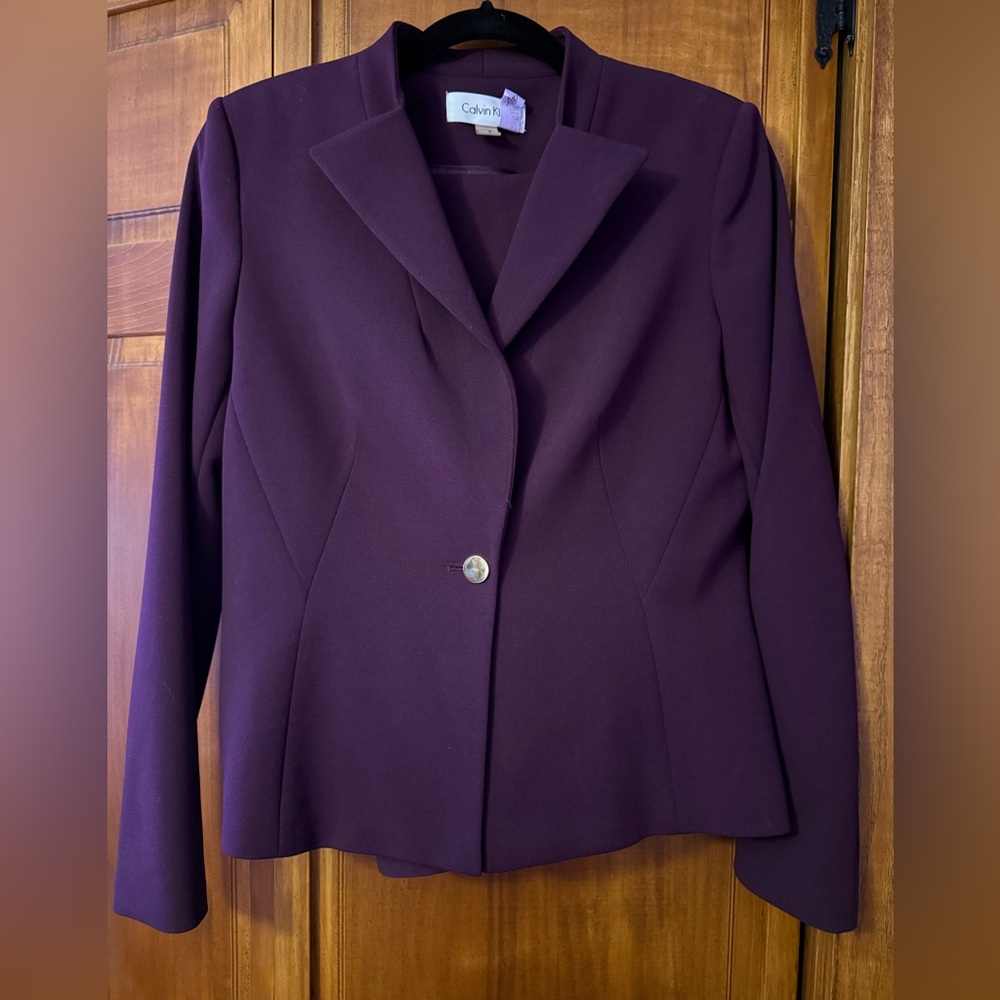 Calvin Klein Women's Deep Purple Pant suit 8/12